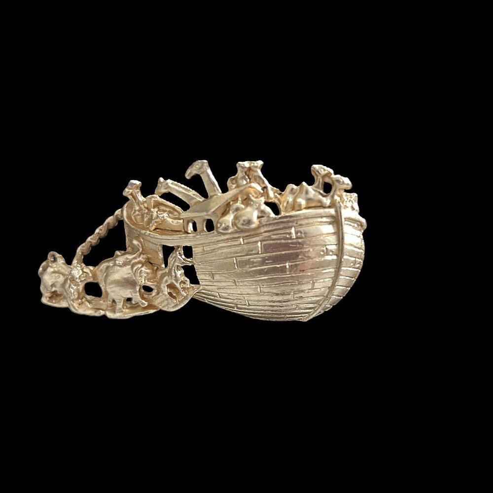 Vintage AJC Noah's Ark Brooch